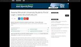 
							         Kwame Nkrumah University Students Portal Login | www.nkrumah.edu ...								  
							    