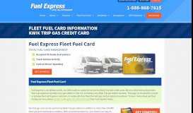 
							         Kwik Trip Gas Card - Kwik Trip Credit Card | Fuel Express								  
							    
