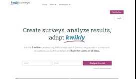 
							         KwikSurveys - Free Survey Maker (GDPR compliant, 3m users since ...								  
							    