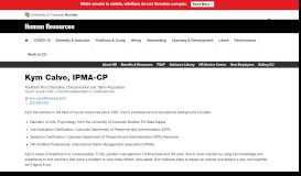 
							         Kym Calvo, IPMA-CP | Human Resources | University of Colorado ...								  
							    