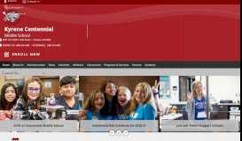 
							         Kyrene Centennial Middle School / Homepage - Kyrene School District								  
							    