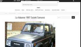 
							         La Aduana: 1987 Suzuki Samurai – Expedition Portal								  
							    