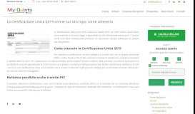 
							         La Certificazione Unica 2019 online sul sito Inps: come ottenerla ...								  
							    