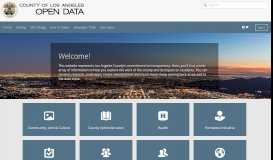 
							         LA County Open Data - Los Angeles County								  
							    
