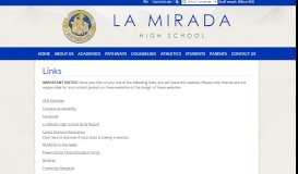 
							         La Mirada High School								  
							    