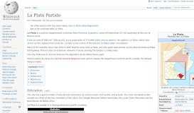 
							         La Plata Partido - Wikipedia								  
							    