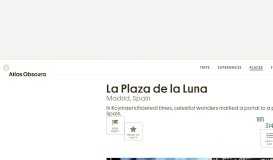 
							         La Plaza de la Luna – Madrid, Spain - Atlas Obscura								  
							    