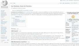 
							         La Quinta Inns & Suites - Wikipedia								  
							    