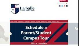 
							         La Salle College Preparatory - Home LSHS								  
							    