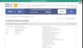 
							         LA VIDA FELICIDAD-LOS LUNAS - New Mexico Medical Home Portal								  
							    