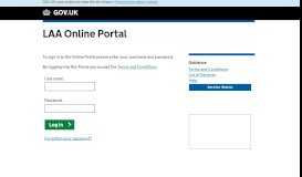 
							         LAA Online Portal								  
							    