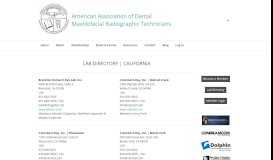 
							         Lab Directory - California - aadmrt								  
							    
