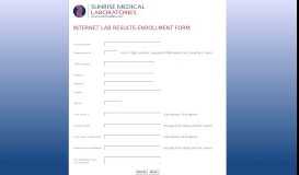 
							         Lab Results Form - Sunrise Medical Laboratories								  
							    