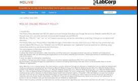 
							         LabCorp Benefits Employee Health Benefits MDLIVE Healthcare								  
							    