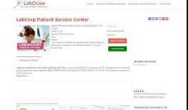 
							         LabCorp Patient Service Center FRISCO, TX (LabCorp-10735)								  
							    