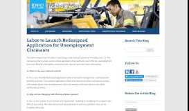 
							         Labor to Launch Redesigned Application for ... - idaho@work								  
							    