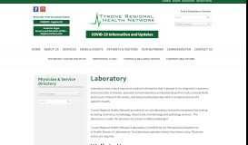 
							         Laboratory Testing | On-Site Lab | Tyrone Regional Health Network								  
							    
