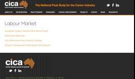 
							         Labour Market | Career Industry Council of Australia (CICA)								  
							    