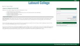 
							         (Laboure College Financial Aid) Student Log In								  
							    