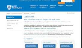 
							         LabWorks - CAMC.org								  
							    