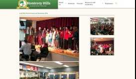 
							         LACHSA Performance at Monterey Hills - Monterey Hills Elementary ...								  
							    