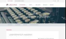 
							         Lacuna GmbH | Weltweit agieren mit unternehmerischer Expertise								  
							    