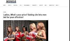 
							         Ladies, What's your price? Dating site lets men bid for your affection ...								  
							    