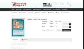 
							         Lady Sun - Portal Three Kingdoms - Miniature Market								  
							    
