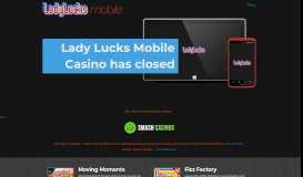 
							         LadyLucks Mobile - £20 FREE + £900 IN BONUSES!								  
							    