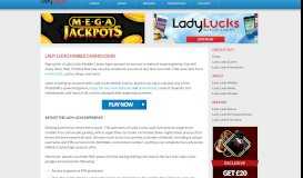 
							         Ladylucks—Login & Grab Your £20 Bonus								  
							    