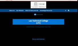 
							         Lae Technical College - UNESCO-UNEVOC Network Portal								  
							    