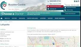 
							         Lafayette | BoulderCentre for Orthopedics & Spine								  
							    