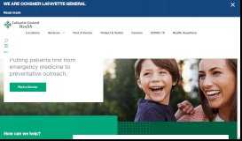 
							         Lafayette General Health: Welcome								  
							    