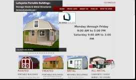 
							         Lafayette Portable Buildings: Rent to Own Sheds in Opelousas								  
							    