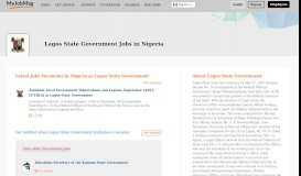 
							         Lagos State Government Jobs and Vacancies in Nigeria June 2019 ...								  
							    