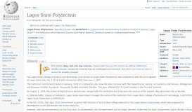 
							         Lagos State Polytechnic - Wikipedia								  
							    