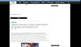 
							         Laikipia University LU Kenya Student Portal: sites.google.com/a ...								  
							    