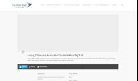 
							         Laing O'Rourke Australia Construction Pty Ltd | HunterNet								  
							    