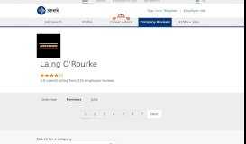 
							         Laing O'Rourke employee ratings and reviews | SEEK								  
							    