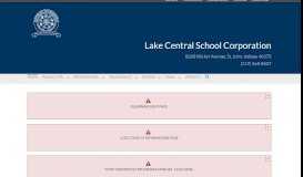 
							         Lake Central School Corporation: Home								  
							    