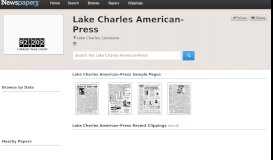 
							         Lake Charles American-Press on Newspapers.com								  
							    