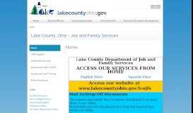 
							         Lake County Department of Job and Family Services								  
							    