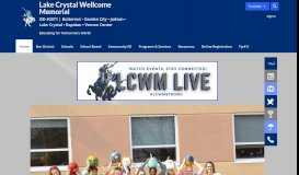 
							         Lake Crystal Wellcome Memorial / Homepage								  
							    