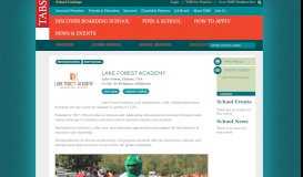 
							         Lake Forest Academy - TABS Mobile - School Profile								  
							    