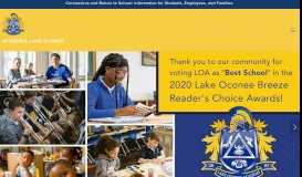 
							         Lake Oconee Academy								  
							    