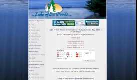
							         Lake of the Woods Information | LOTW Information								  
							    
