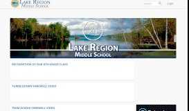
							         Lake Region Middle School: Home								  
							    