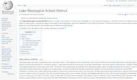 
							         Lake Washington School District - Wikipedia								  
							    