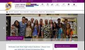 
							         Lake Weir High School - Marion County Public Schools								  
							    