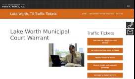 
							         Lake Worth Municipal Court Warrant								  
							    